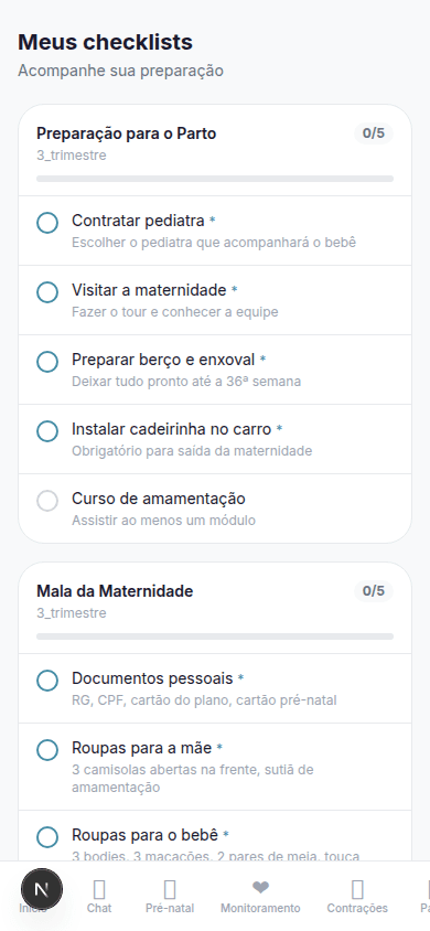 Checklists